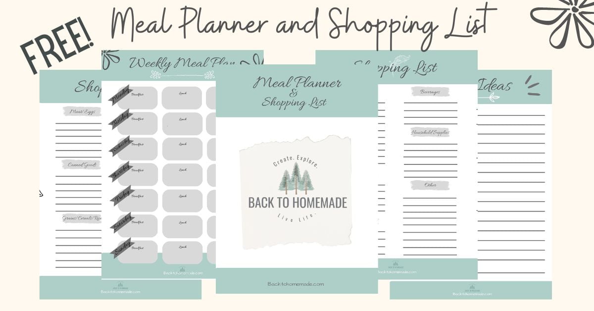 Menu Planner and Shopping List