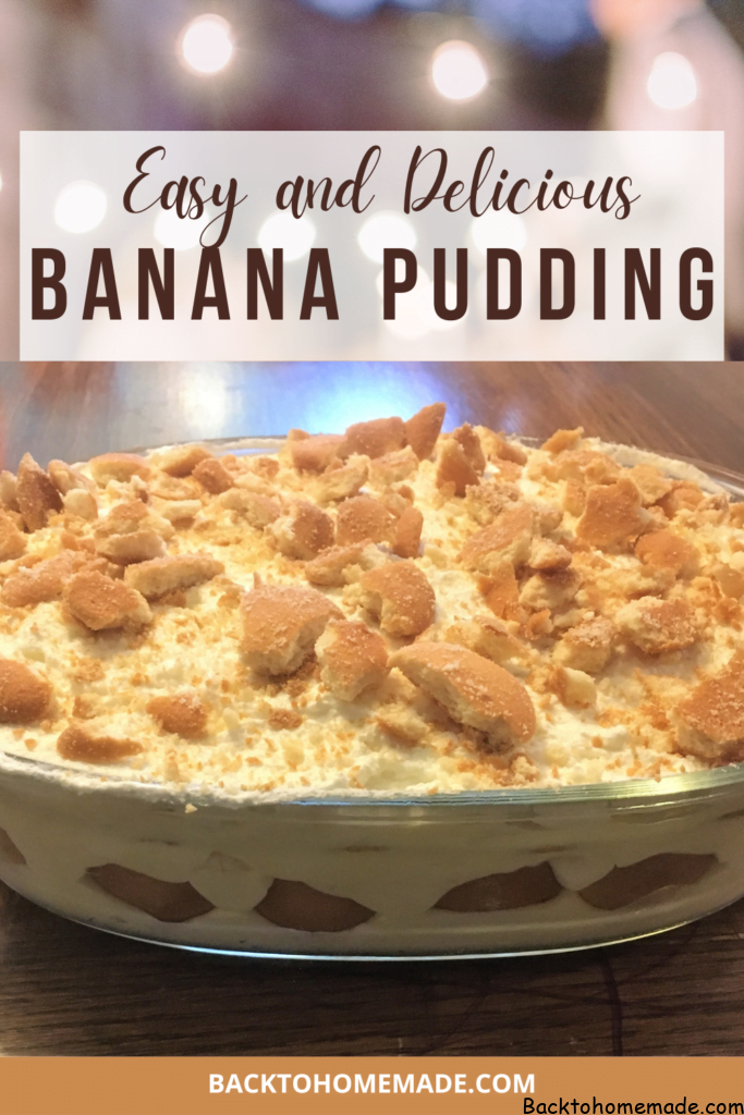 Easy and Delicious Banana Pudding