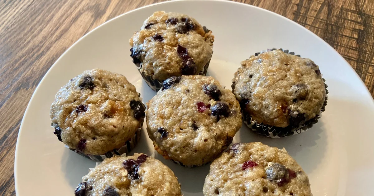 Zucchini Blueberry Muffins