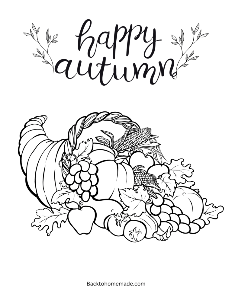 Printable Fall Coloring Sheets Back to Homemade Printable Fall Coloring Sheets Back to Homemade