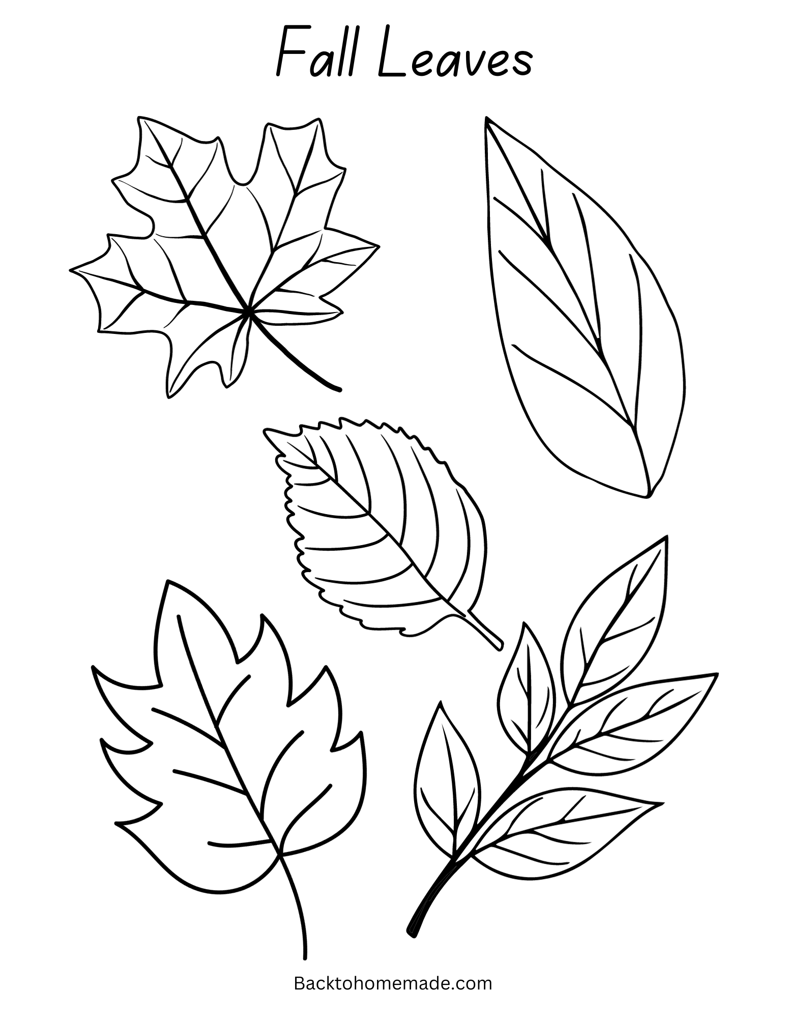 Printable Fall Coloring Sheets - Back to Homemade