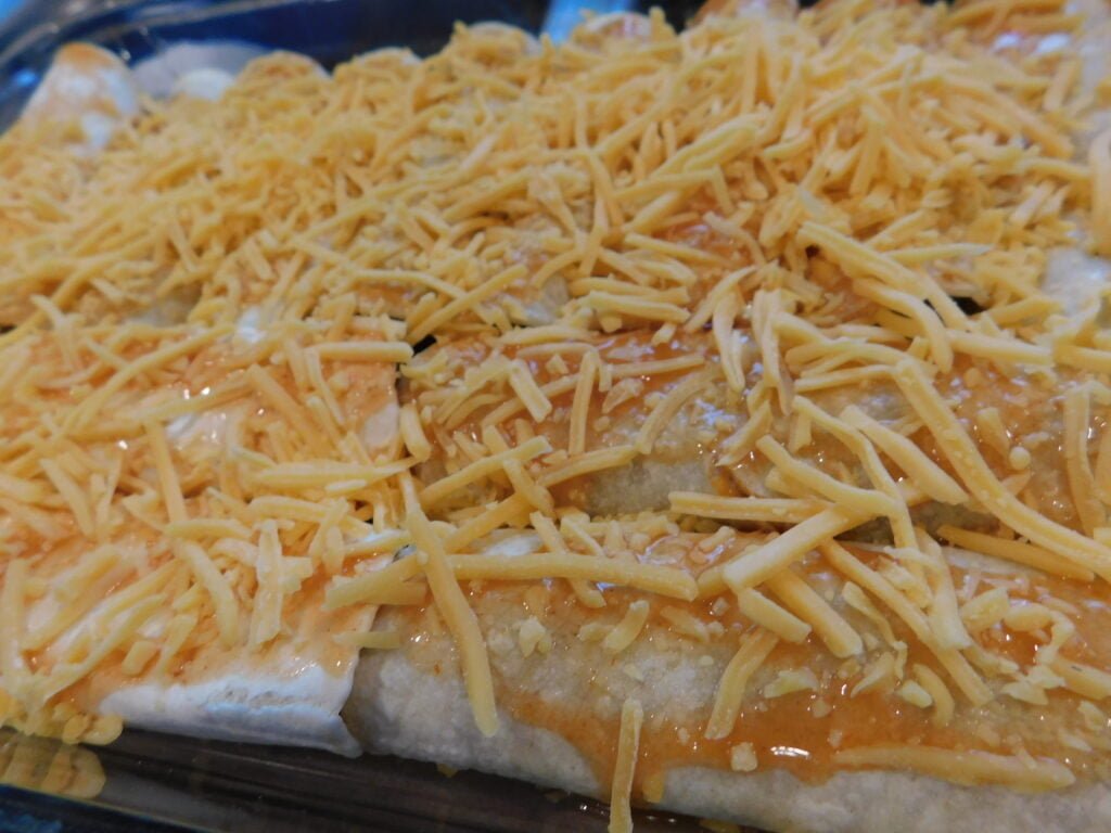 Easy Beed and Cheese Enchiladas