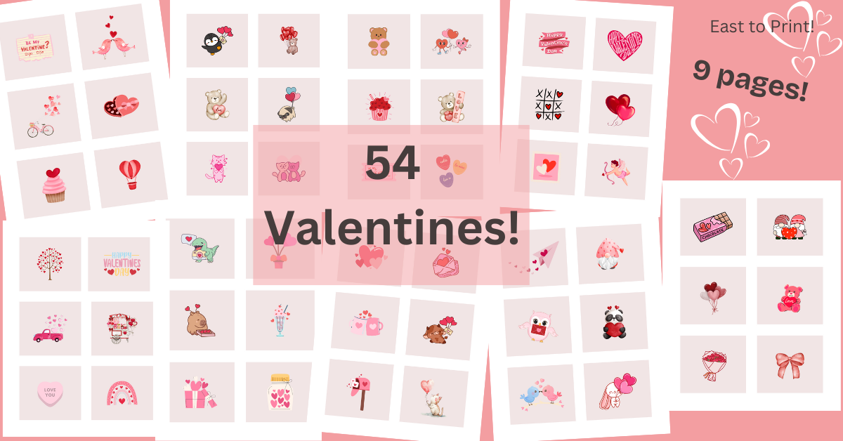 54 Free Printable Valentines