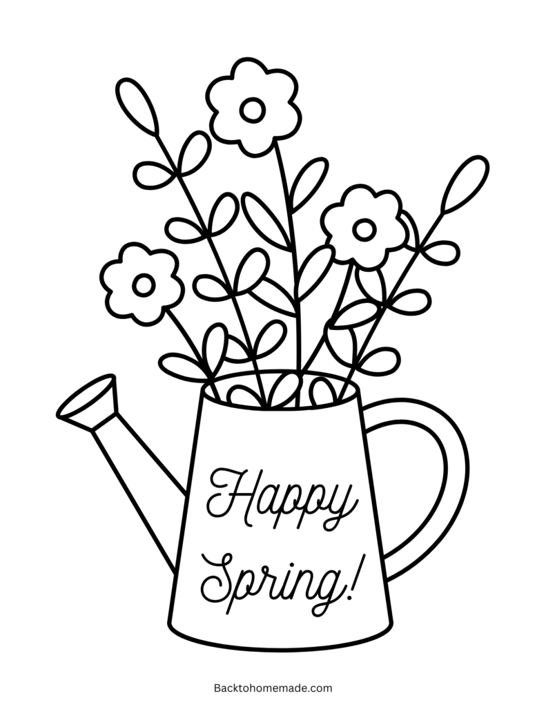 Spring Coloring Sheets