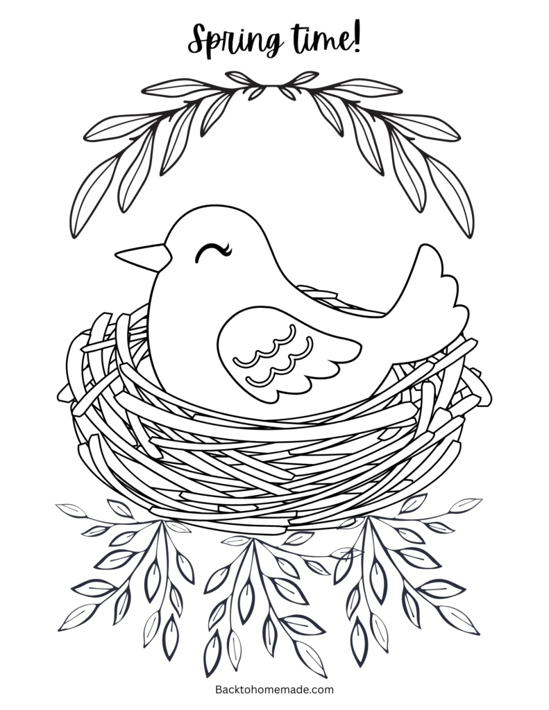Spring Coloring Pages