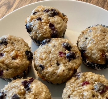 Zucchini Blueberry Muffins
